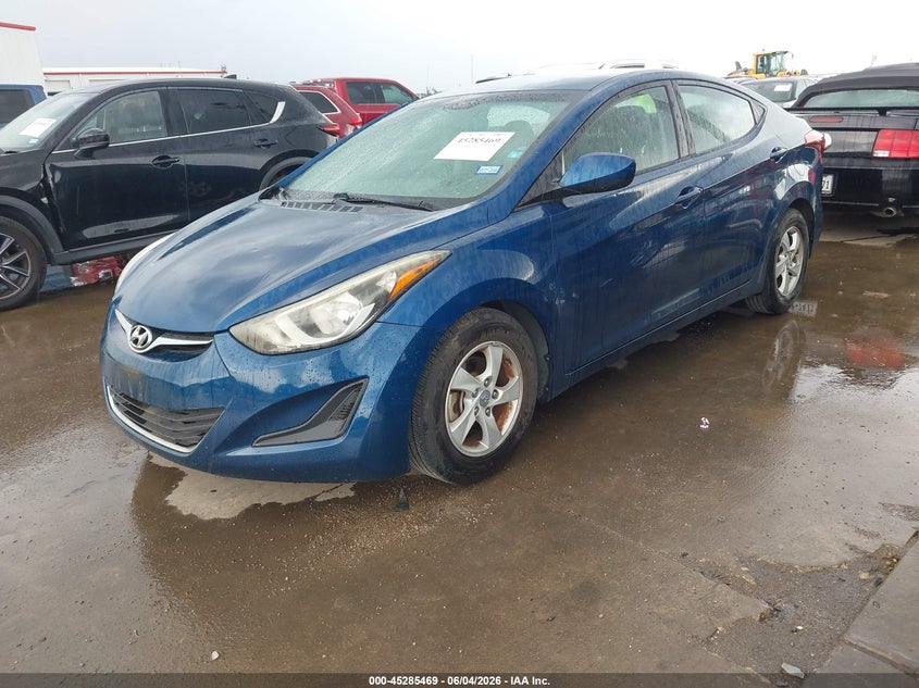 2014 Hyundai Elantra VIN KMHDH4AE0EU199431 IAAI salvage auction — RIGHT SIDE, Salvage (Texas), sold $975 on 2026-07-28 (photo 2)