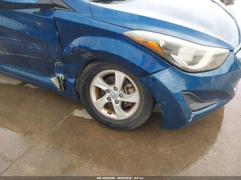 2014 Hyundai Elantra VIN KMHDH4AE0EU199431 IAAI salvage auction — RIGHT SIDE, Salvage (Texas), sold $975 on 2026-07-28 (photo 6)