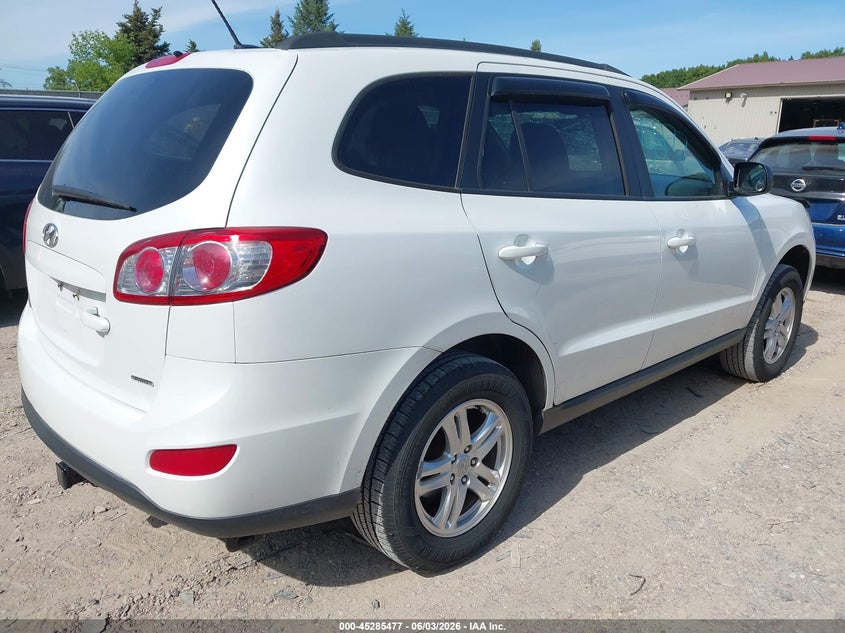 2012 Hyundai Santa fe VIN 5XYZGDAB3CG091970 IAAI salvage auction — HAIL, Salvage Title, sold $825 on 2026-07-15 (photo 4)
