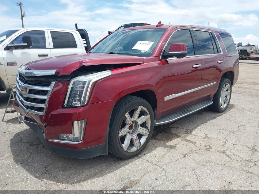 2016 Cadillac Escalade VIN 1GYS3BKJ2GR138902 IAAI salvage auction — FRONT END, Original (Texas), sold $4,950 on 2026-08-21 (photo 2)