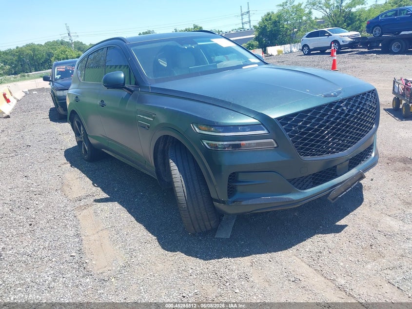 2023 Genesis Gv80 VIN KMUHCESCXPU127143 IAAI salvage auction — LEFT SIDE, Salvage Title, sold $17,975 on 2026-07-14 (photo 1)
