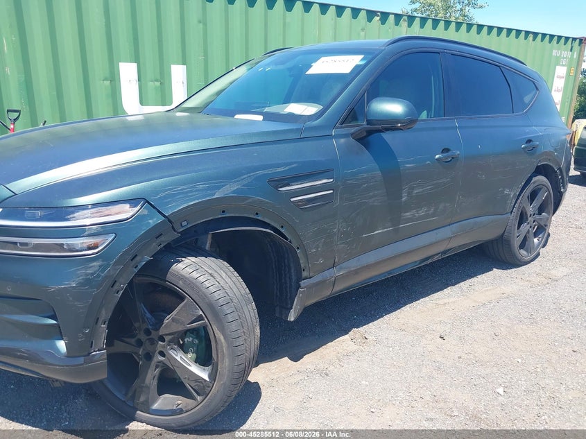 2023 Genesis Gv80 VIN KMUHCESCXPU127143 IAAI salvage auction — LEFT SIDE, Salvage Title, sold $17,975 on 2026-07-14 (photo 6)