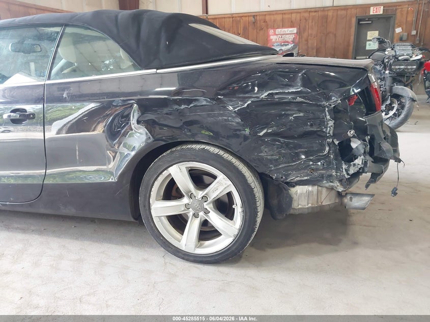 2014 Audi A5 VIN WAULFAFH6EN014829 IAAI salvage auction — LEFT REAR, Salvage Title, sold $1,800 on 2026-07-08 (photo 6)