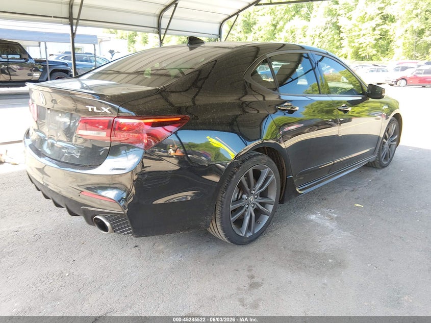 2018 Acura Tlx VIN 19UUB2F63JA003541 IAAI salvage auction — REAR END, Salvage Title, sold $4,600 on 2026-07-12 (photo 4)
