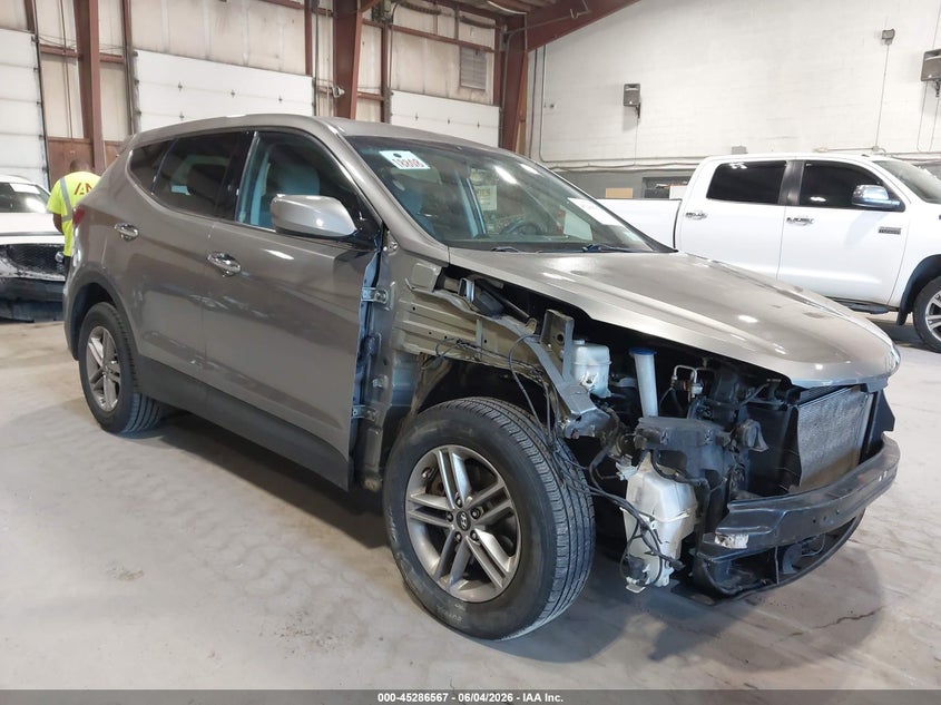2017 Hyundai Santa fe VIN 5NMZTDLB4HH000212 IAAI salvage auction — FRONT END, Salvage Title, sold $2,100 on 2026-07-10 (photo 1)