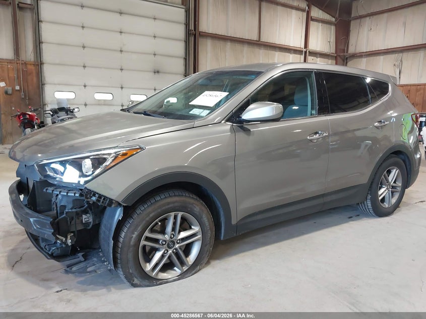 2017 Hyundai Santa fe VIN 5NMZTDLB4HH000212 IAAI salvage auction — FRONT END, Salvage Title, sold $2,100 on 2026-07-10 (photo 2)