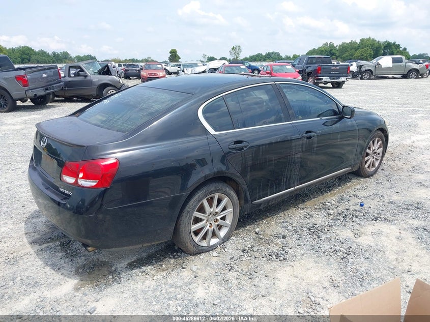 2006 Lexus Gs 300 VIN JTHBH96S065017406 IAAI salvage auction — LEFT REAR, Repossession Paperwork (Georgia), sold $325 on 2026-07-06 (photo 4)