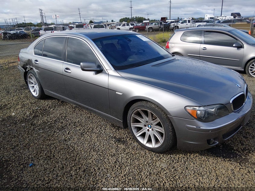 2006 BMW 7 series VIN WBAHN83506DT63570 IAAI salvage auction — REAR END, Salvage (Oregon), sold $800 on 2026-07-20 (photo 1)