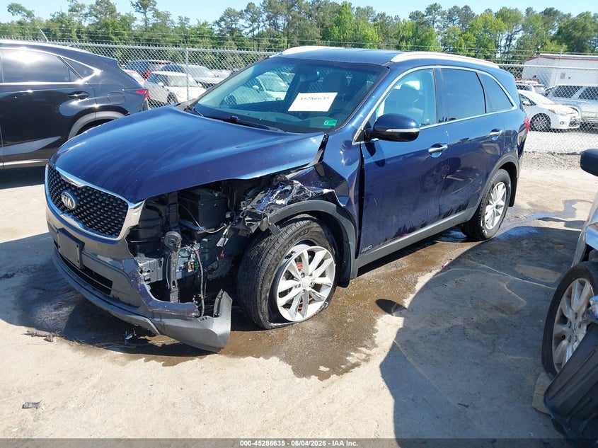 2018 Kia Sorento VIN 5XYPGDA33JG382319 IAAI salvage auction — LEFT FRONT, Salvage Title, sold $1,400 on 2026-07-10 (photo 2)
