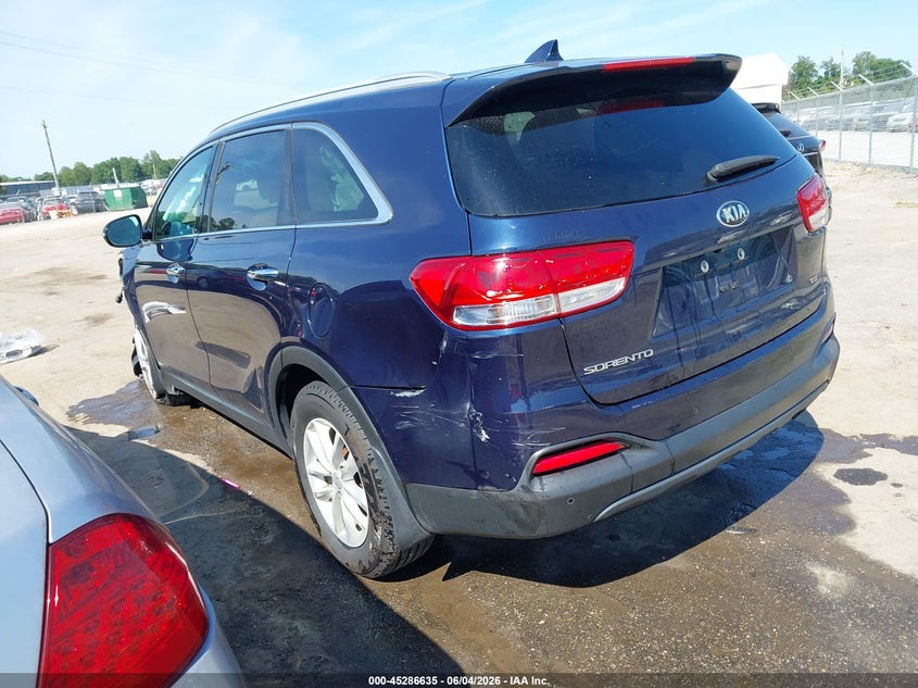2018 Kia Sorento VIN 5XYPGDA33JG382319 IAAI salvage auction — LEFT FRONT, Salvage Title, sold $1,400 on 2026-07-10 (photo 3)