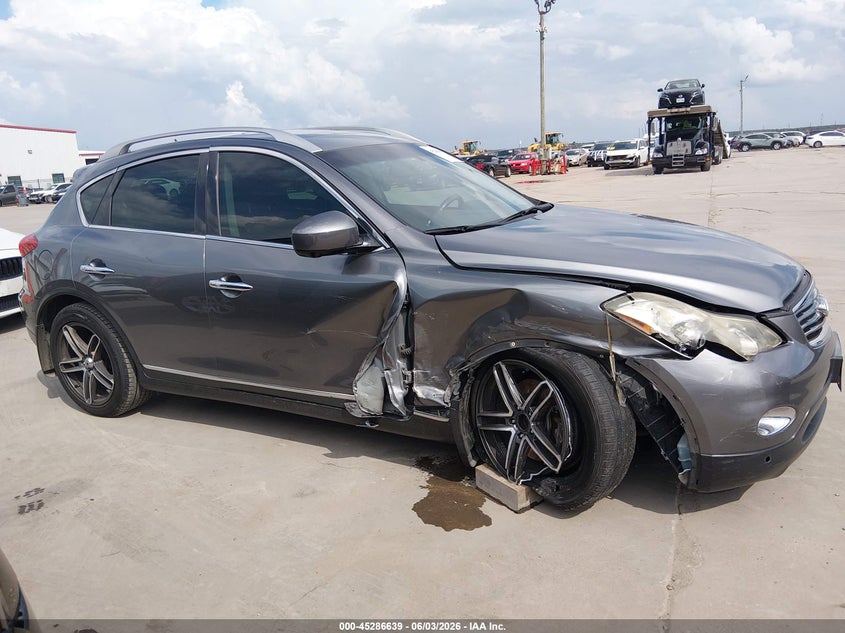 2013 Infiniti Ex VIN JN1BJ0HP5DM430096 IAAI salvage auction — SIDE, Salvage Title, sold $725 on 2026-07-14 (photo 6)