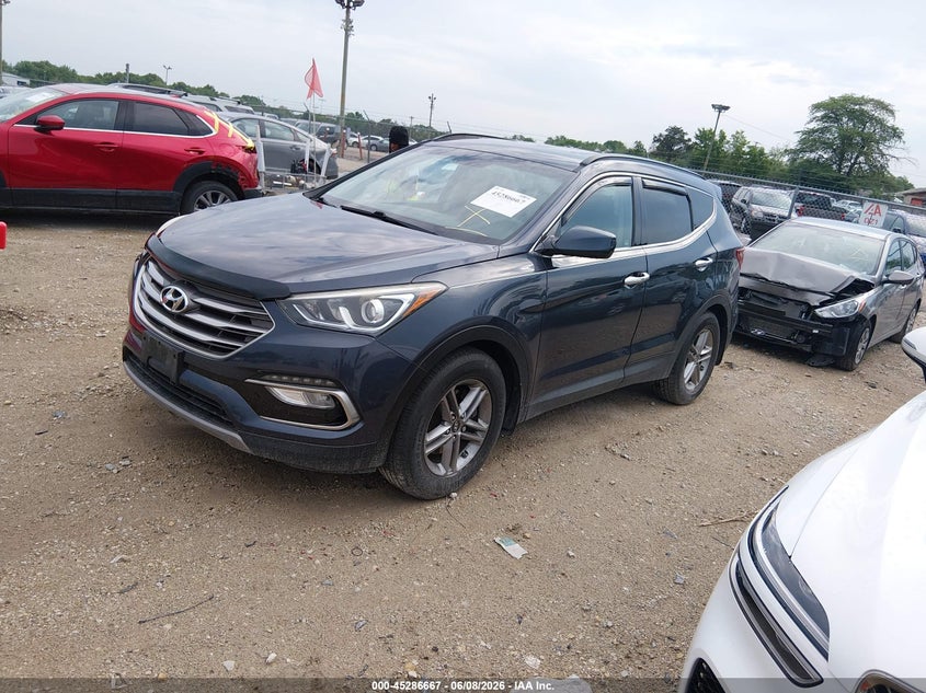 2017 Hyundai Santa fe VIN 5XYZUDLB7HG430405 IAAI salvage auction — RIGHT FRONT, Salvage Title, sold $2,600 on 2026-07-21 (photo 2)