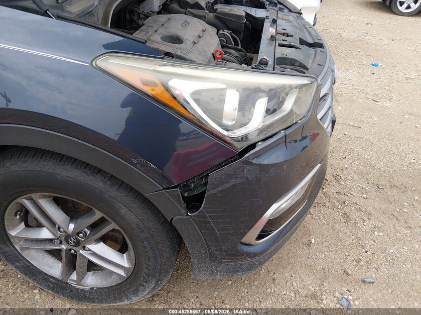 2017 Hyundai Santa fe VIN 5XYZUDLB7HG430405 IAAI salvage auction — RIGHT FRONT, Salvage Title, sold $2,600 on 2026-07-21 (photo 6)