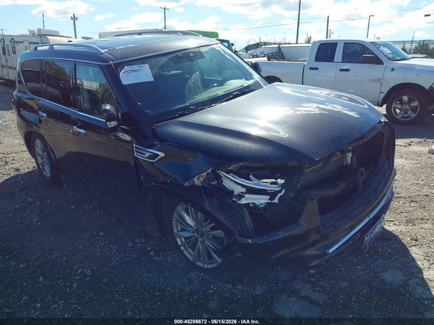 2019 Infiniti Qx80 VIN JN8AZ2NE0K9226956 IAAI salvage auction — FRONT END, Salvage (Pennsylvania), sold $4,550 on 2026-07-24 (photo 1)