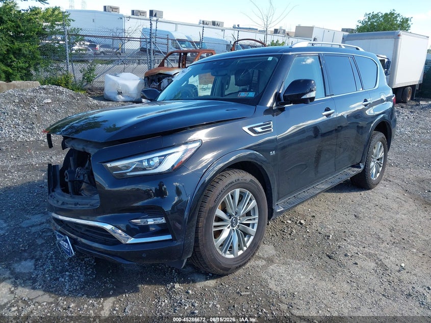 2019 Infiniti Qx80 VIN JN8AZ2NE0K9226956 IAAI salvage auction — FRONT END, Salvage (Pennsylvania), sold $4,550 on 2026-07-24 (photo 2)