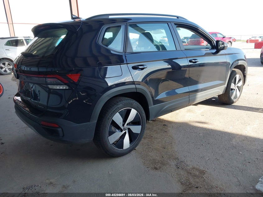 2025 Volkswagen Taos VIN 3VV8C7B27SM086247 IAAI salvage auction — UNKNOWN, Salvage Title, sold $12,350 on 2026-07-16 (photo 4)