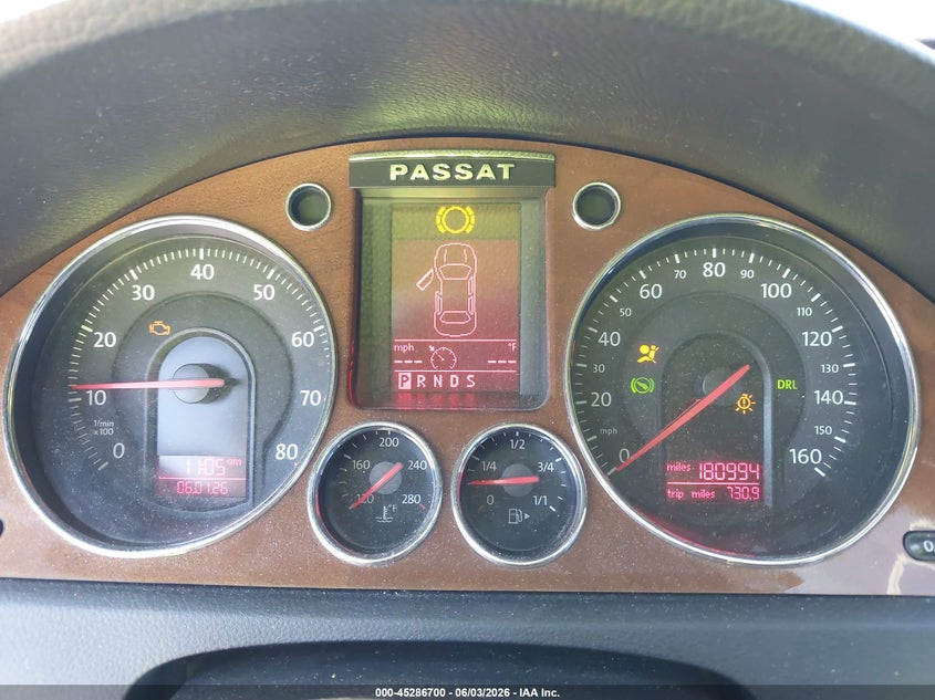 2008 Volkswagen Passat VIN WVWEK73C58E170691 IAAI salvage auction — FRONT END, Clear (Indiana), sold $275 on 2026-07-14 (photo 7)