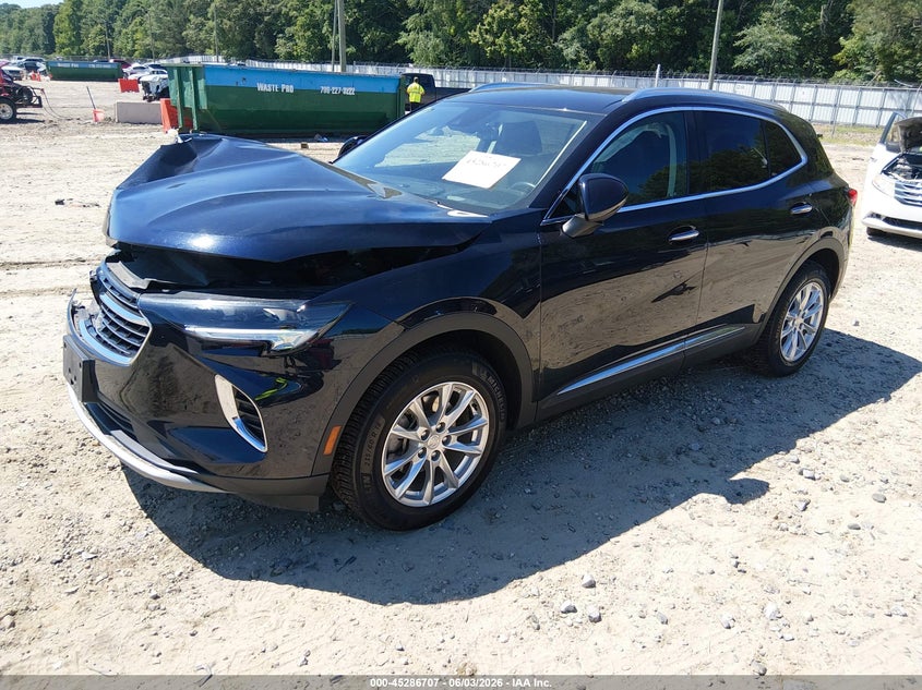 2021 Buick Envision VIN LRBFZMR47MD077460 IAAI salvage auction — FRONT END, Salvage Title, sold $1,550 on 2026-07-12 (photo 2)