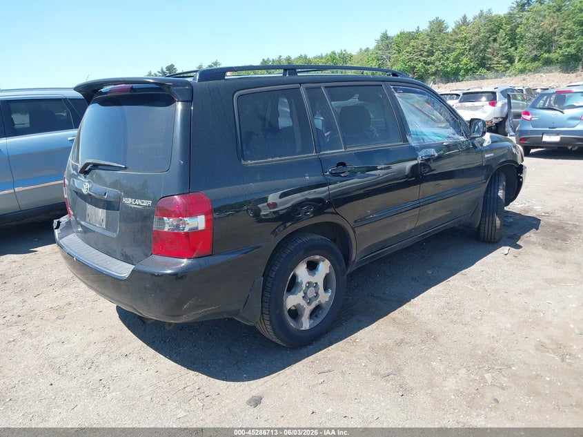 2004 Toyota Highlander VIN JTEEP21A040031271 IAAI salvage auction — FRONT END, Clear (Massachusetts), sold $25 on 2026-07-24 (photo 4)