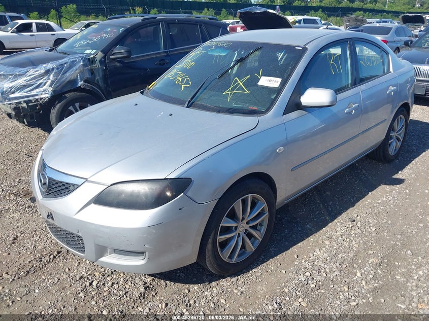 2008 Mazda 3 VIN JM1BK32G381790298 IAAI salvage auction — FRONT & REAR, Bill Of Sale (New York), sold $425 on 2026-07-07 (photo 2)