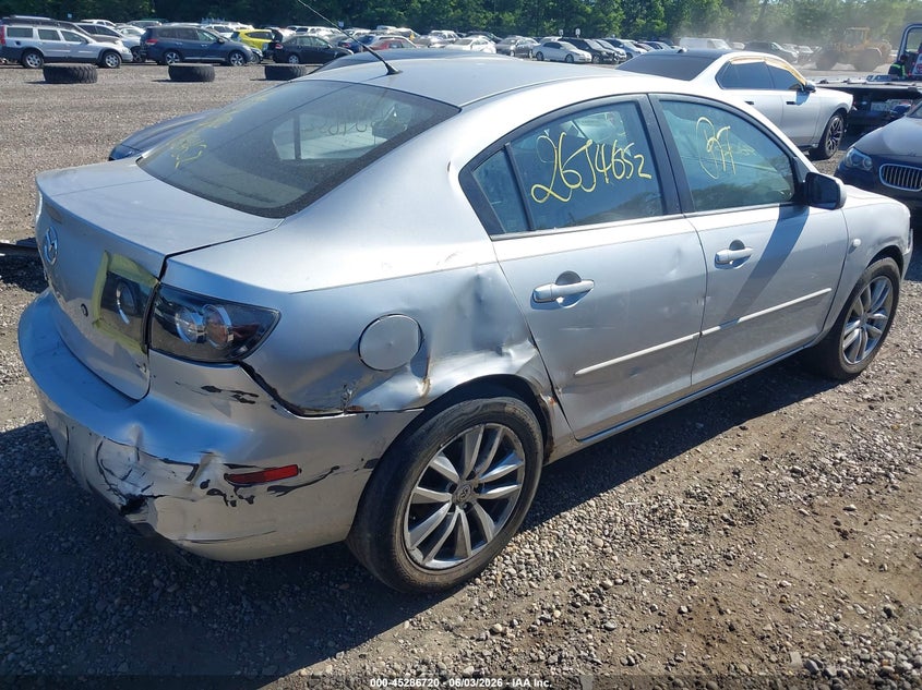 2008 Mazda 3 VIN JM1BK32G381790298 IAAI salvage auction — FRONT & REAR, Bill Of Sale (New York), sold $425 on 2026-07-07 (photo 4)
