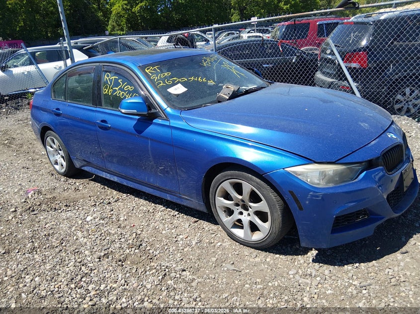 2013 BMW 3er VIN WBA3B9C54DF140071 IAAI salvage auction — FRONT END, Salvage Title, sold $1,275 on 2026-07-14 (photo 1)