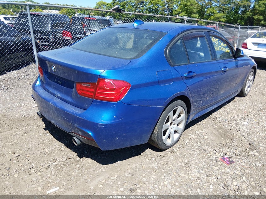 2013 BMW 3er VIN WBA3B9C54DF140071 IAAI salvage auction — FRONT END, Salvage Title, sold $1,275 on 2026-07-14 (photo 4)