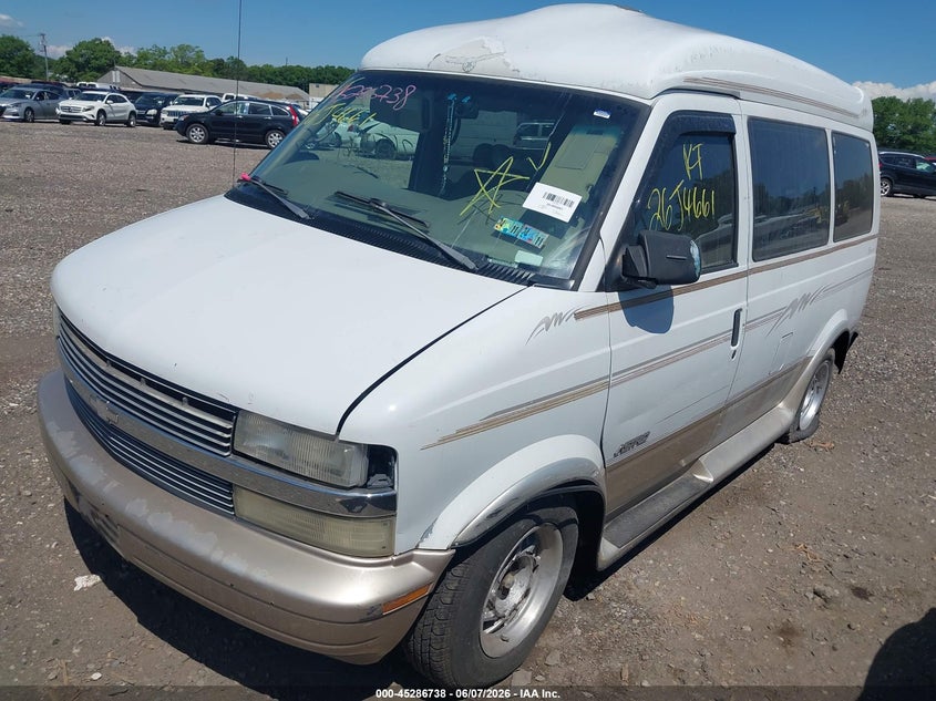 1999 Chevrolet Astro VIN 1GBDM19W7XB112638 IAAI salvage auction — FRONT & REAR, Bill Of Sale (New York), sold $425 on 2026-07-07 (photo 2)