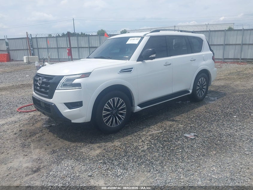 2023 Nissan Armada VIN JN8AY2BAXP9402598 IAAI salvage auction — REAR END, Salvage Title, sold $12,950 on 2026-07-20 (photo 2)