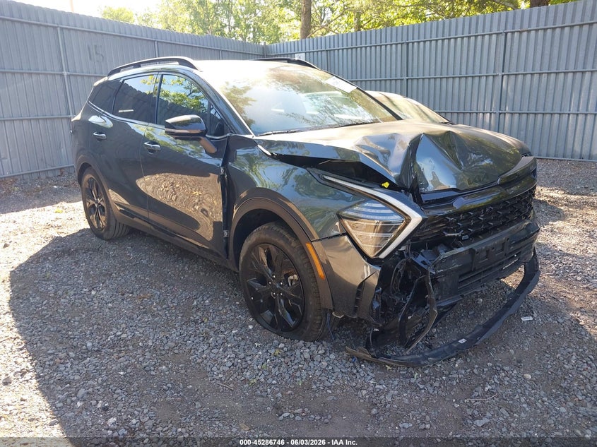 2025 Kia Sportage VIN KNDPZDDH0S7190436 IAAI salvage auction — FRONT END, Salvage Title, sold $11,600 on 2026-07-17 (photo 1)