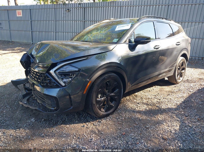 2025 Kia Sportage VIN KNDPZDDH0S7190436 IAAI salvage auction — FRONT END, Salvage Title, sold $11,600 on 2026-07-17 (photo 2)