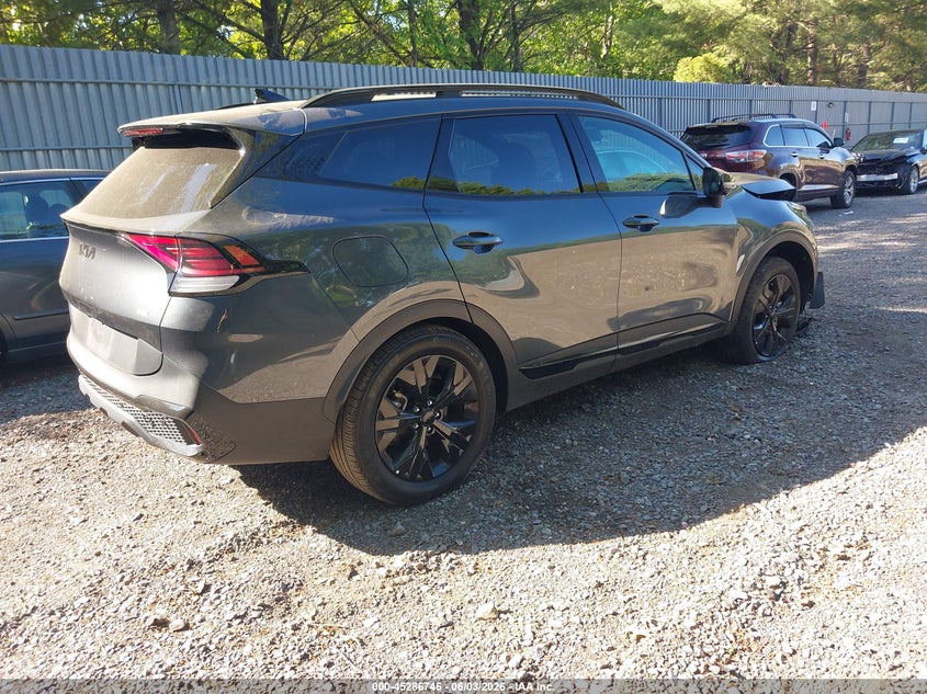 2025 Kia Sportage VIN KNDPZDDH0S7190436 IAAI salvage auction — FRONT END, Salvage Title, sold $11,600 on 2026-07-17 (photo 4)
