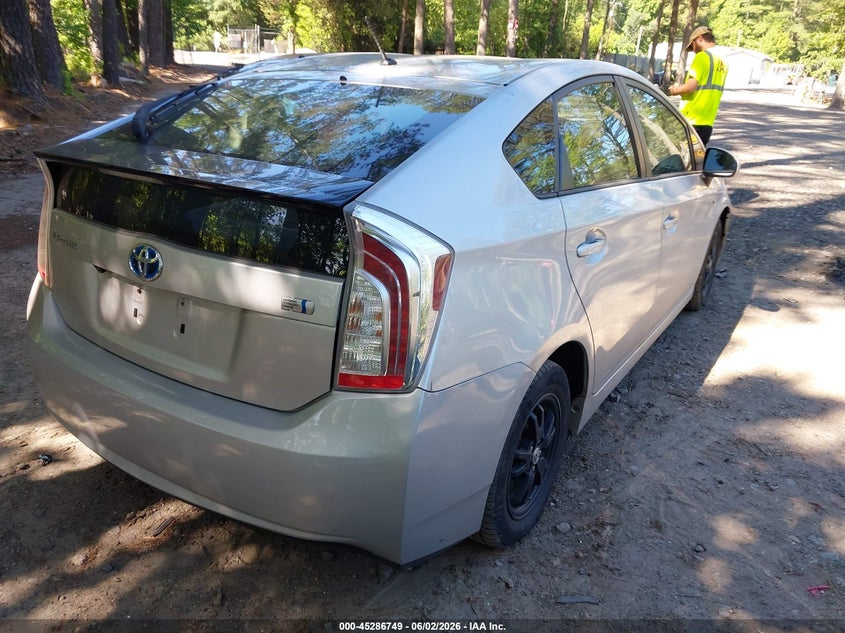2014 Toyota Prius VIN JTDKN3DU5E1784492 IAAI salvage auction — NORMAL WEAR, Clear (Virginia), sold $1,750 on 2026-07-14 (photo 4)