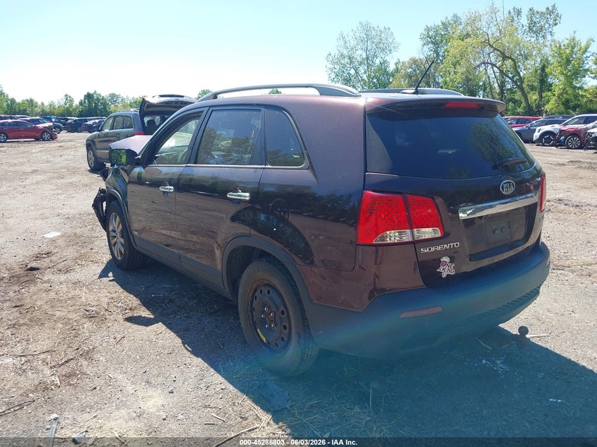 2011 Kia Sorento VIN 5XYKUDA25BG101455 IAAI salvage auction — FRONT END, Salvage (Ohio), sold $800 on 2026-07-14 (photo 3)