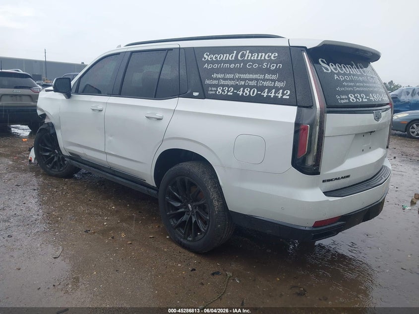 2021 Cadillac Escalade VIN 1GYS4FKL6MR209732 IAAI salvage auction — LEFT FRONT, Salvage Title, sold $15,000 on 2026-07-29 (photo 3)