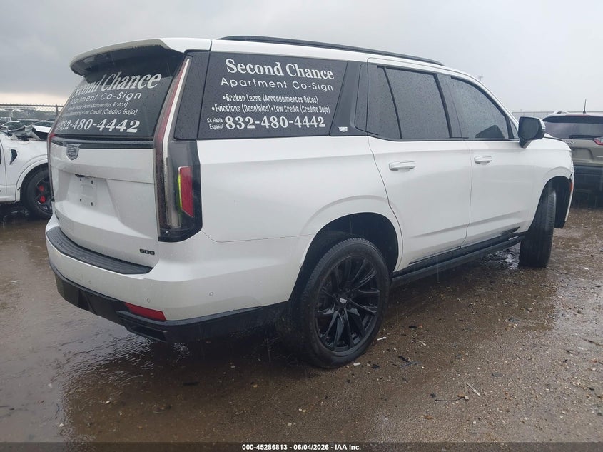 2021 Cadillac Escalade VIN 1GYS4FKL6MR209732 IAAI salvage auction — LEFT FRONT, Salvage Title, sold $15,000 on 2026-07-29 (photo 4)