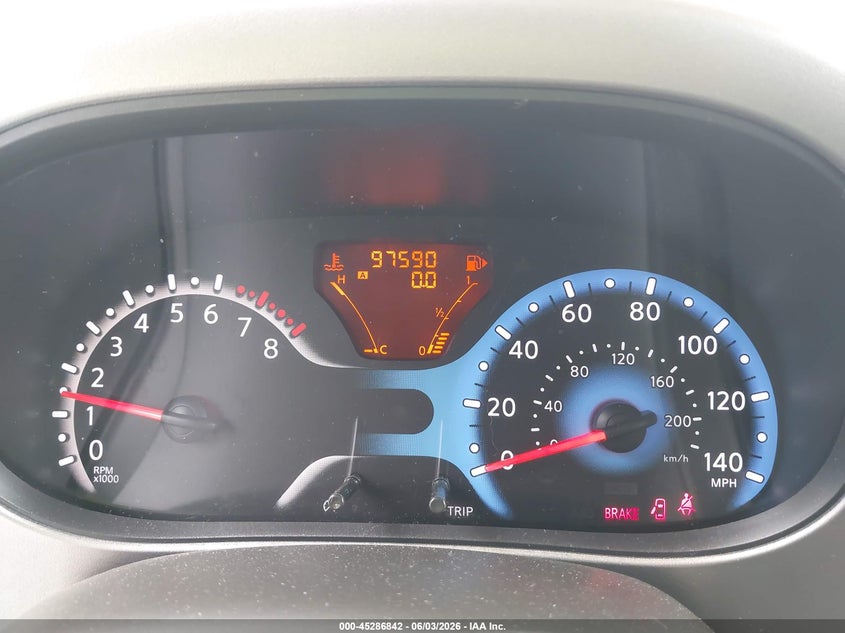 2013 Nissan Cube VIN JN8AZ2KR4DT300490 IAAI salvage auction — REAR END, Salvage Title, sold $600 on 2026-07-22 (photo 7)