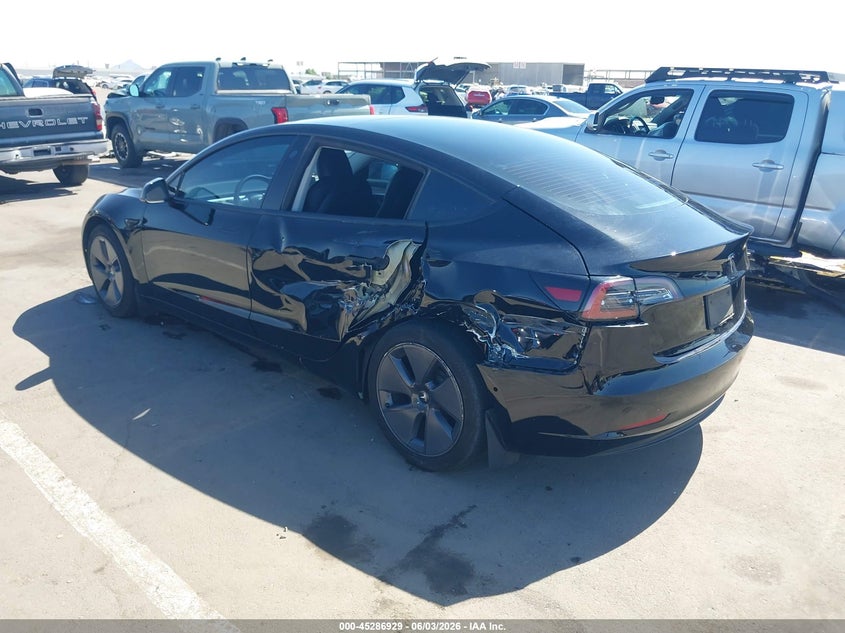 2022 Tesla Model 3 VIN 5YJ3E1EA9NF373097 IAAI salvage auction — SIDE, Salvage Title, sold $7,350 on 2026-07-14 (photo 6)