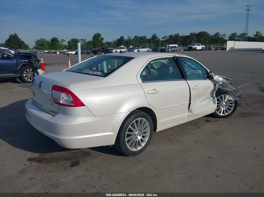 2009 Mercury Milan VIN 3MEHM081X9R614067 IAAI salvage auction — FRONT END, Clear (Indiana), sold $25 on 2026-07-24 (photo 4)