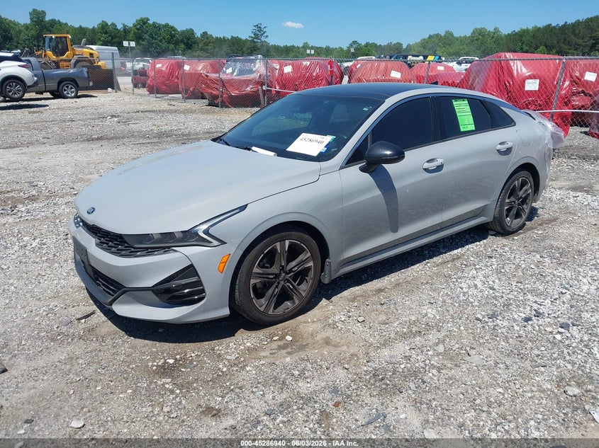 2021 Kia K5 VIN 5XXG64J27MG013658 IAAI salvage auction — REAR END, Salvage Title, sold $5,600 on 2026-07-26 (photo 2)