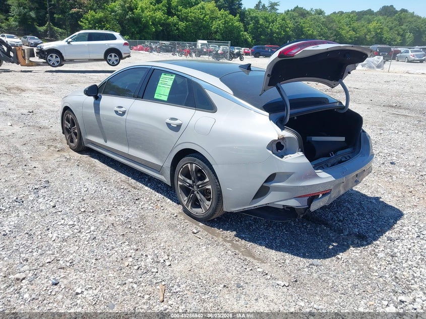 2021 Kia K5 VIN 5XXG64J27MG013658 IAAI salvage auction — REAR END, Salvage Title, sold $5,600 on 2026-07-26 (photo 3)
