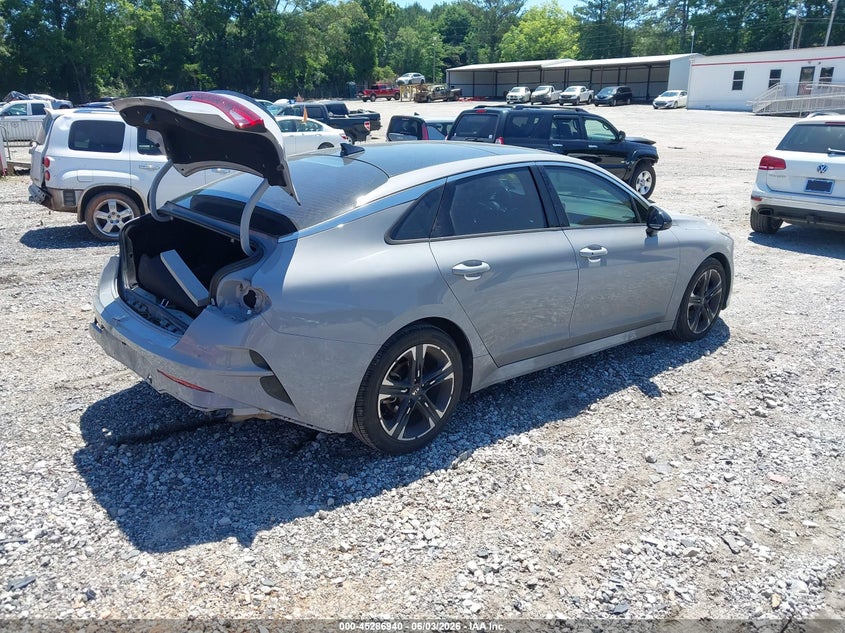 2021 Kia K5 VIN 5XXG64J27MG013658 IAAI salvage auction — REAR END, Salvage Title, sold $5,600 on 2026-07-26 (photo 4)