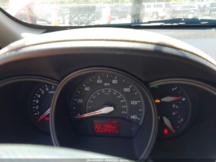 2014 Kia Rio VIN KNADM4A39E6389048 IAAI salvage auction — FRONT & REAR, Salvage Title, sold $450 on 2026-07-09 (photo 7)