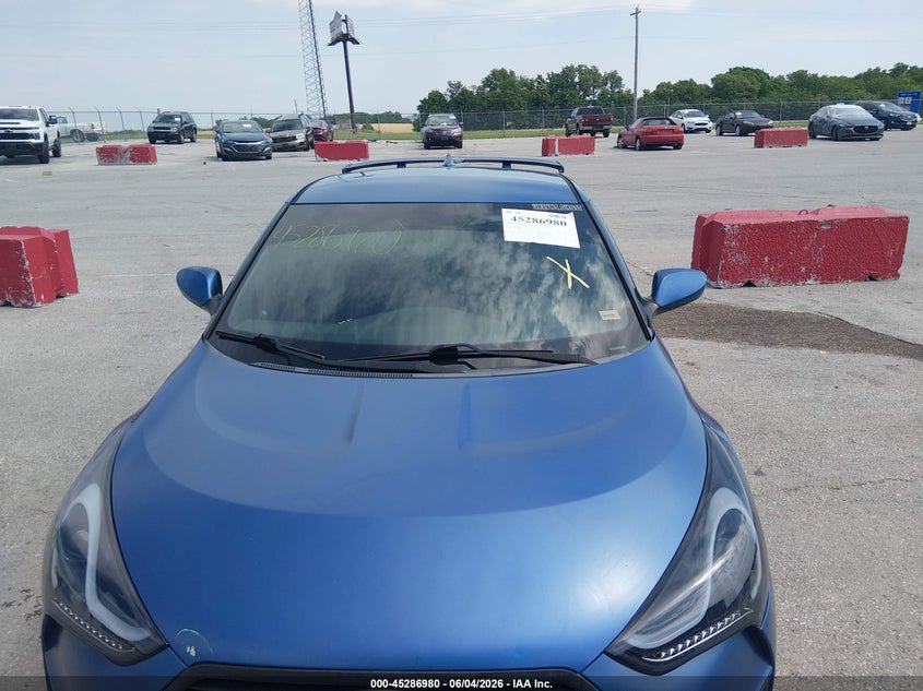 2016 Hyundai Veloster VIN KMHTC6AE8GU264616 IAAI salvage auction — HAIL, Salvage Title, sold $925 on 2026-07-23 (photo 6)