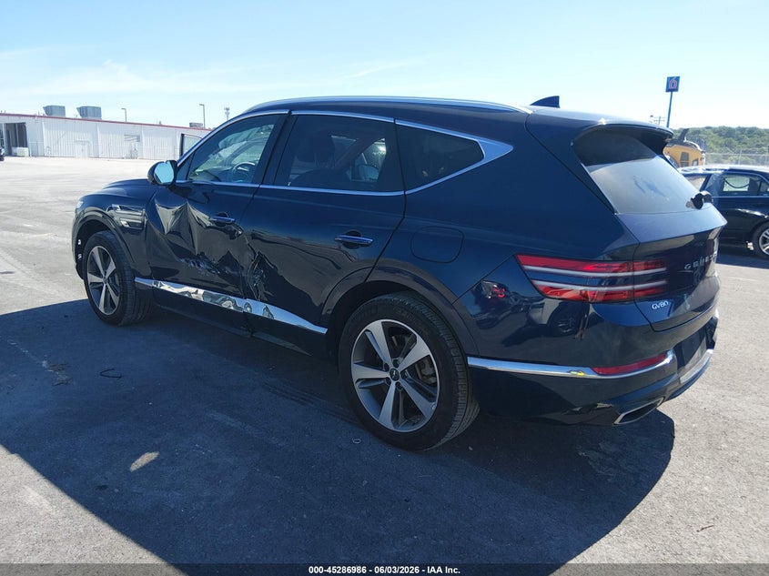 2022 Genesis Gv80 VIN KMUHCESC7NU078237 IAAI salvage auction — LEFT SIDE, Wait Title, sold $14,400 on 2026-09-08 (photo 3)