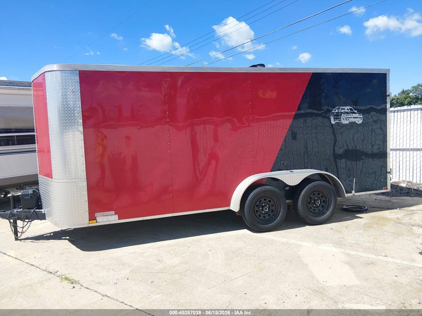 2020 Arising industries 16' enclosed VIN 5YCBE1623LH004196 IAAI salvage auction — UNKNOWN, Salvage (Missouri), sold $1,500 on 2026-07-14 (photo 3)