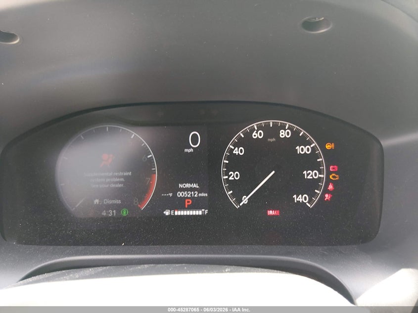 2026 Honda Hr-v VIN 3CZRZ2H34TM722610 IAAI salvage auction — HAIL, Salvage (Kansas), sold $13,325 on 2026-08-19 (photo 7)