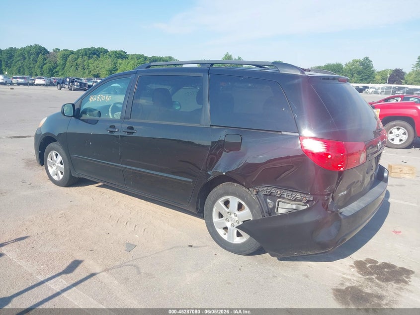 2010 Toyota Sienna VIN 5TDKK4CCXAS329903 IAAI salvage auction — REAR END, Clear (Indiana), sold $975 on 2026-07-17 (photo 3)