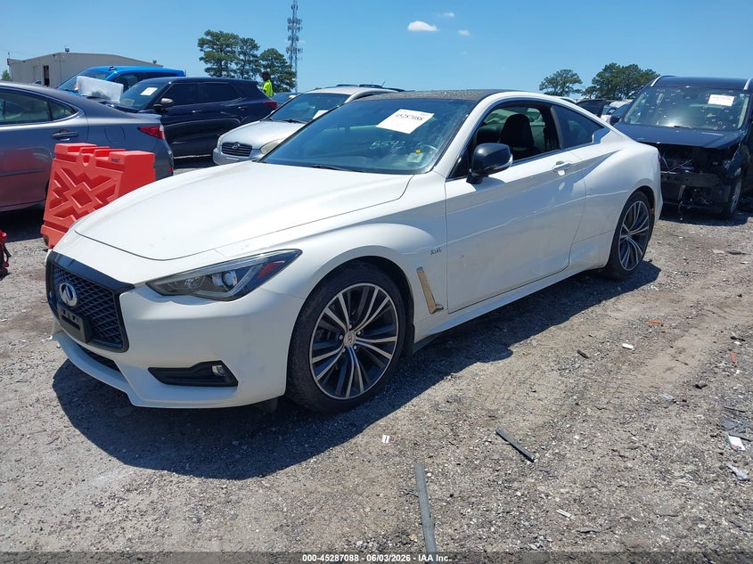 2017 Infiniti Q60 VIN JN1EV7EL0HM554326 IAAI salvage auction — RIGHT FRONT, Salvage Title, sold $7,450 on 2026-08-28 (photo 2)