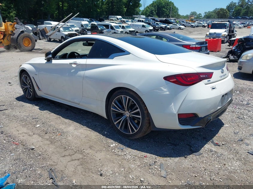 2017 Infiniti Q60 VIN JN1EV7EL0HM554326 IAAI salvage auction — RIGHT FRONT, Salvage Title, sold $7,450 on 2026-08-28 (photo 3)